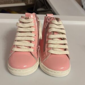 Piper Finn glossy bubblegum pink toddler high tops size toddler 5